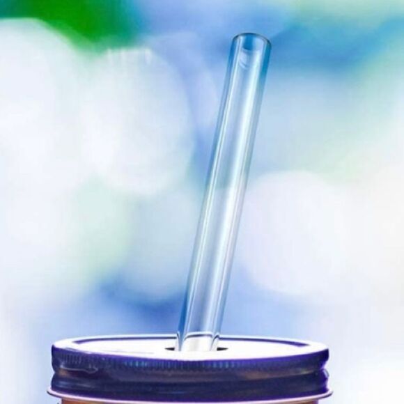 NWT Wool + Pepper Co. Reusable Glass Straw - Straight - Picture 2 of 2